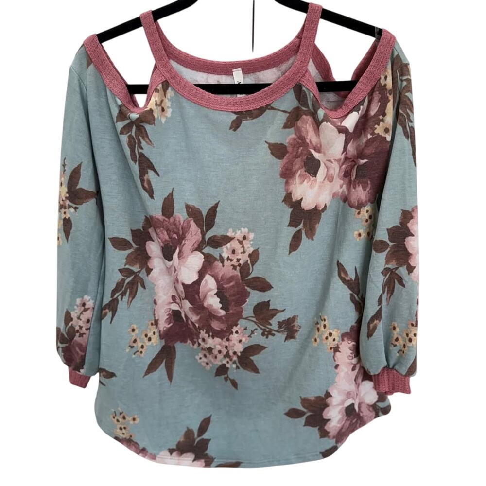 Now N Forever Floral Off the Shoulders Shirt